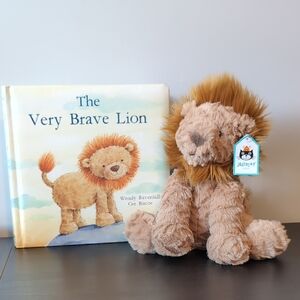 Jellycat Stuffed Lion & The Very Brave Lion Book